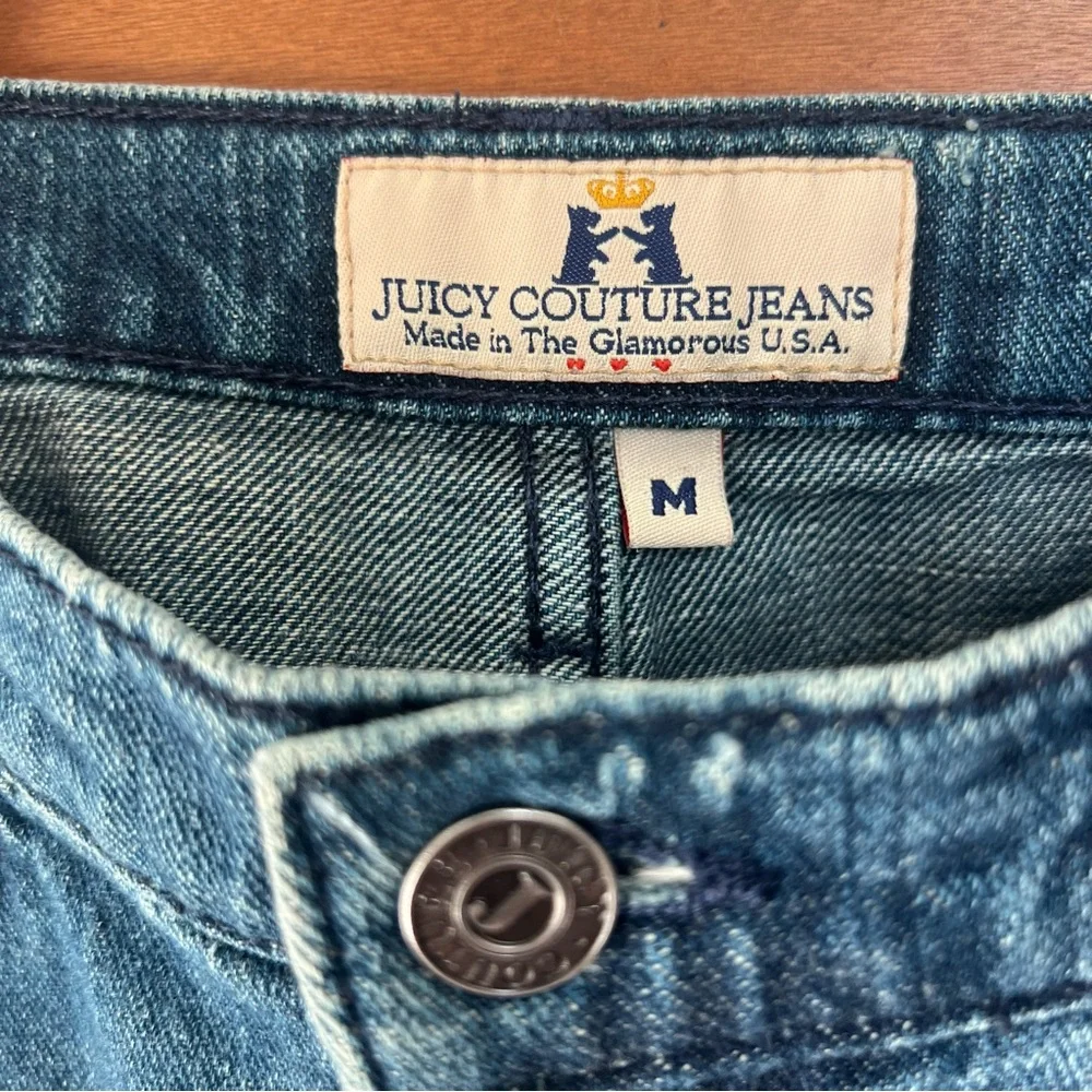 Y2k Juicy Couture Low Rise Denim Pencil Skirt